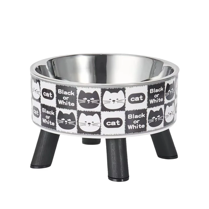 Plato elevado para gato – Acero inoxidable 450 ml 2