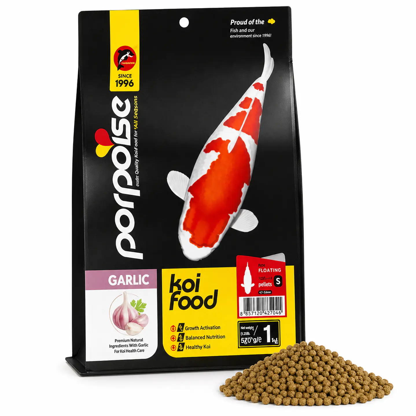 Alimento Koi Granulado 1 kg con ajo S 2
