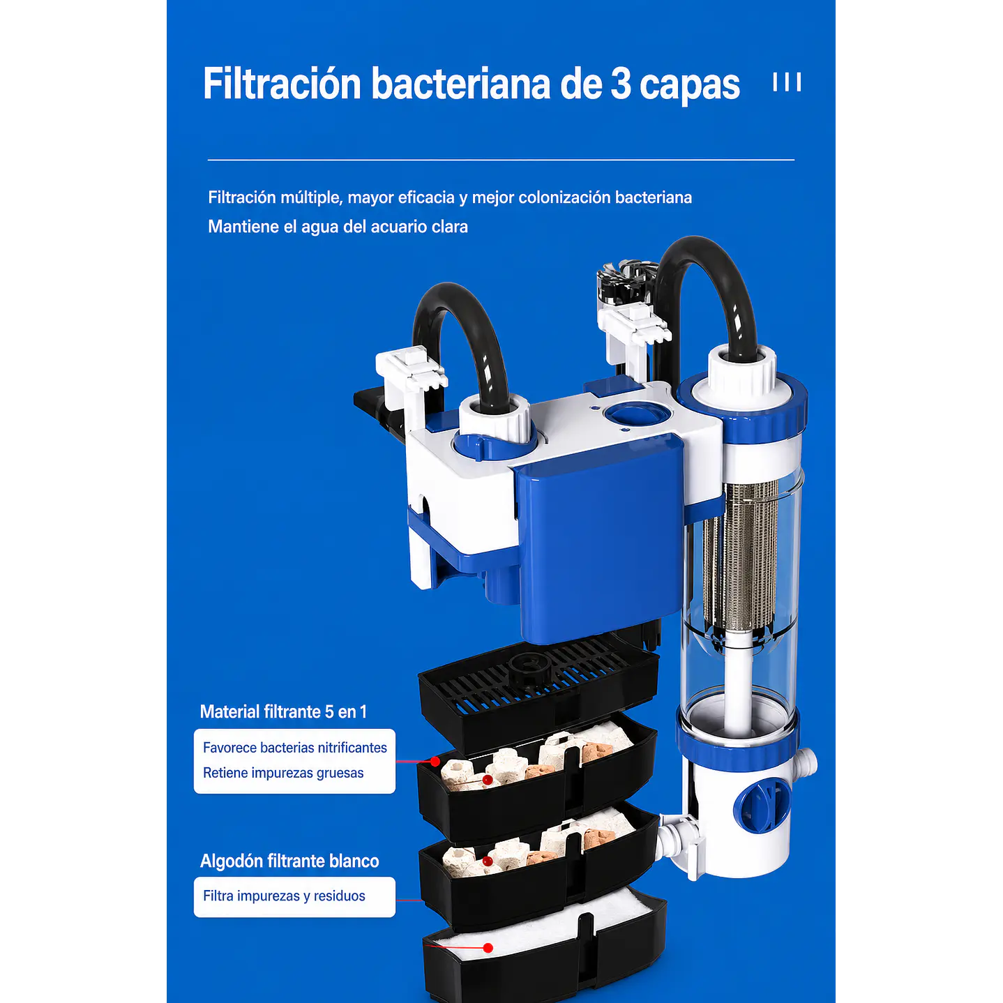 Filtro Mochila con juntador de residuos  5