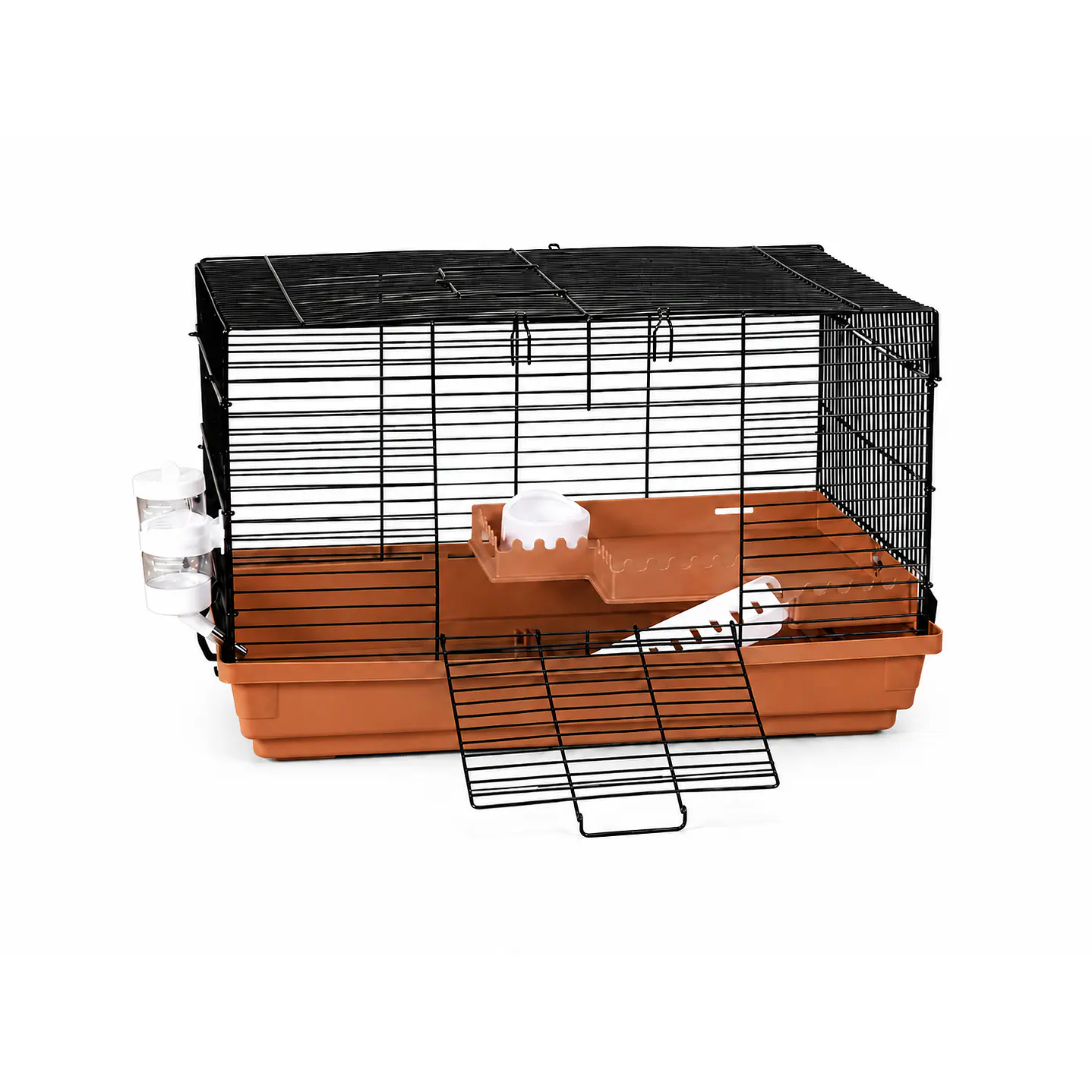jaula roedores 47x30x30 con bebedero comedeor repisa y escalera 1