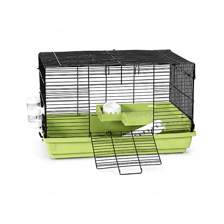 jaula roedores 47x30x30 con bebedero comedeor repisa y escalera 2