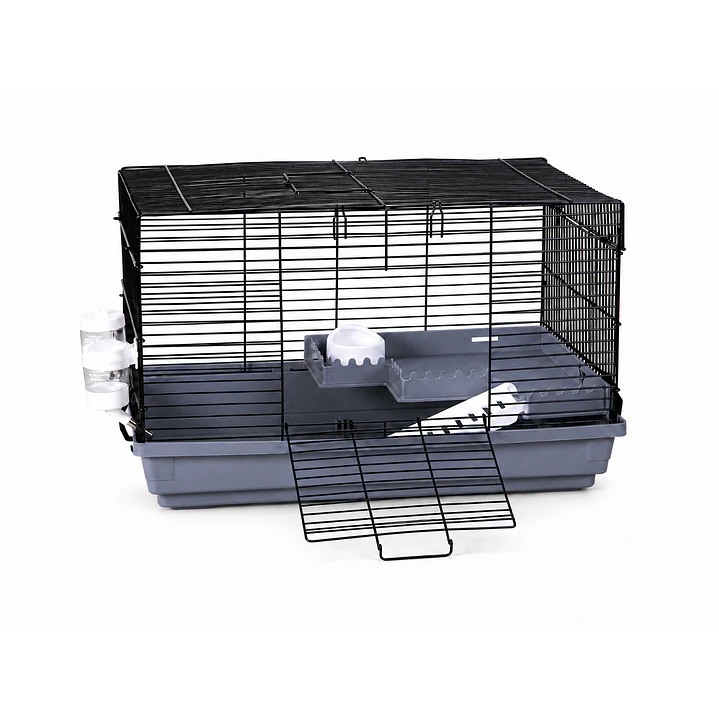 jaula roedores 47x30x30 con bebedero comedeor repisa y escalera 3