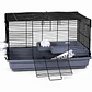 jaula roedores 47x30x30 con bebedero comedeor repisa y escalera - Miniatura 3