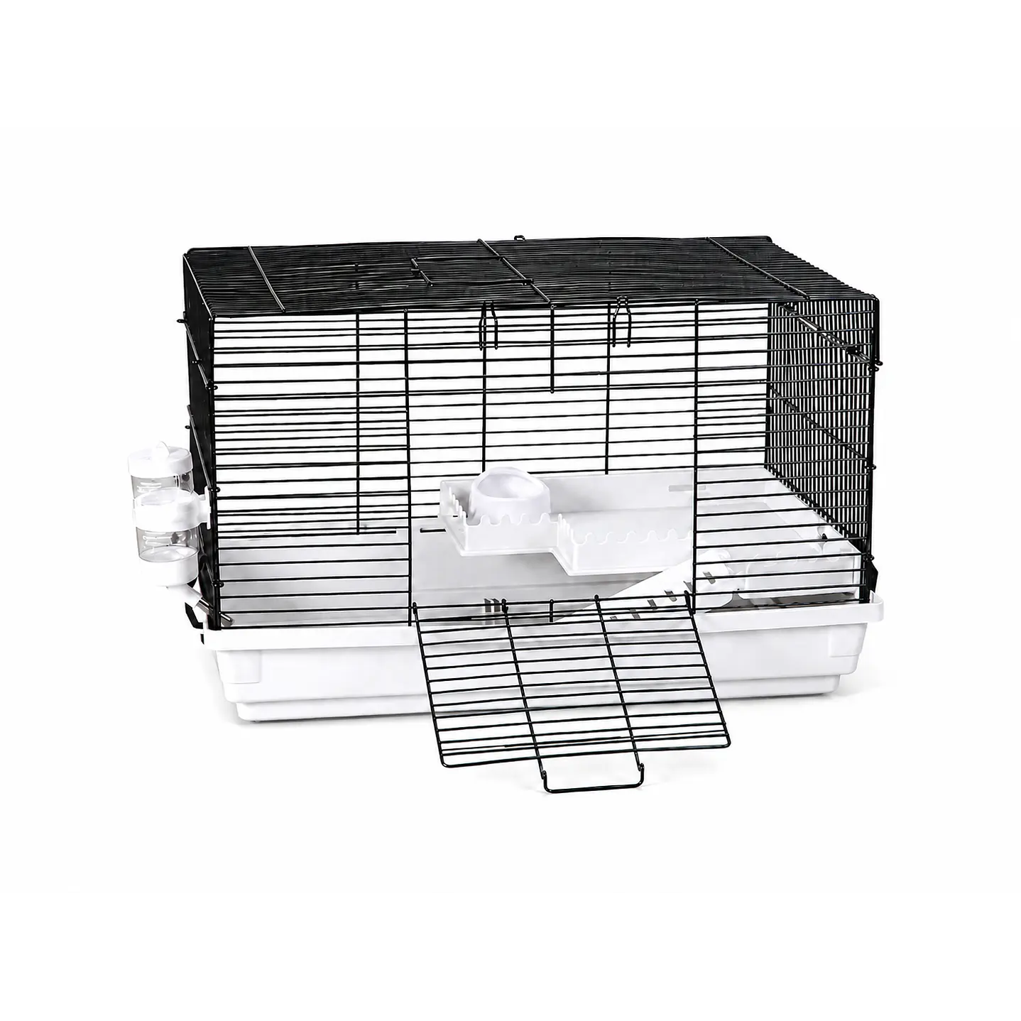 jaula roedores 47x30x30 con bebedero comedeor repisa y escalera 4