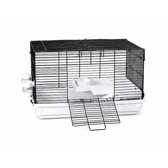 jaula roedores 47x30x30 con bebedero comedeor repisa y escalera 4