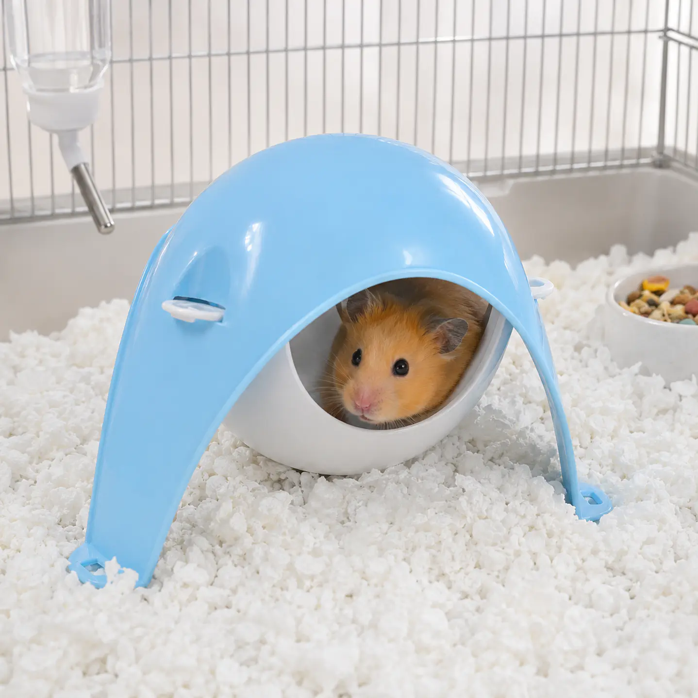 Escondite amplio 2 en 1 para hamster 2