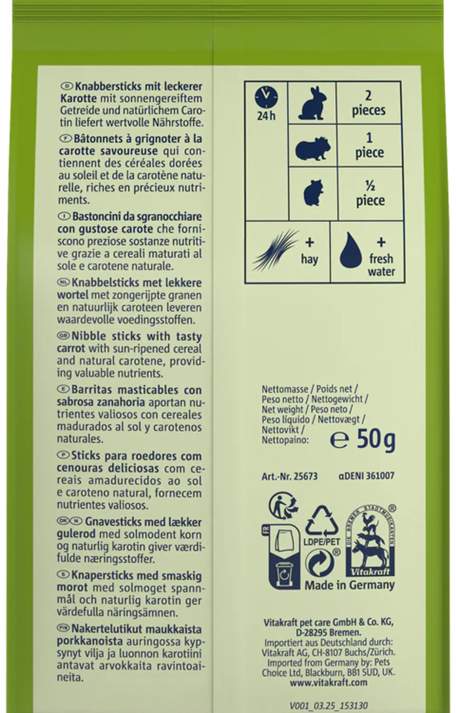 VITAKRAFT CAROTTIES 3