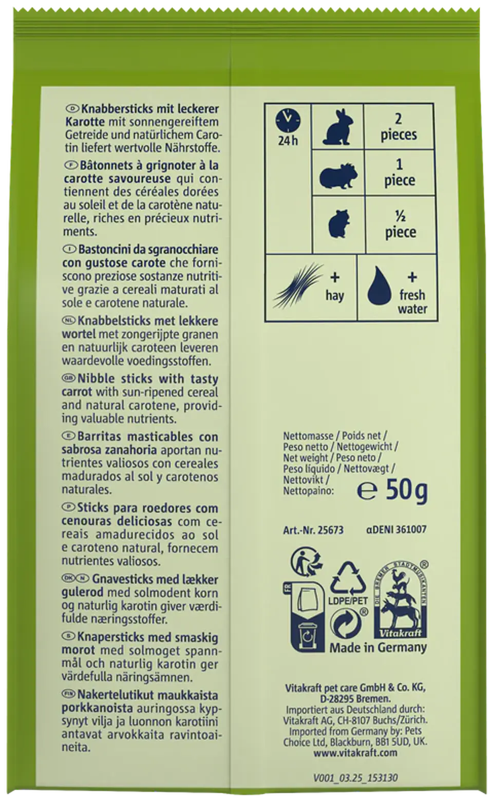 VITAKRAFT CAROTTIES 3