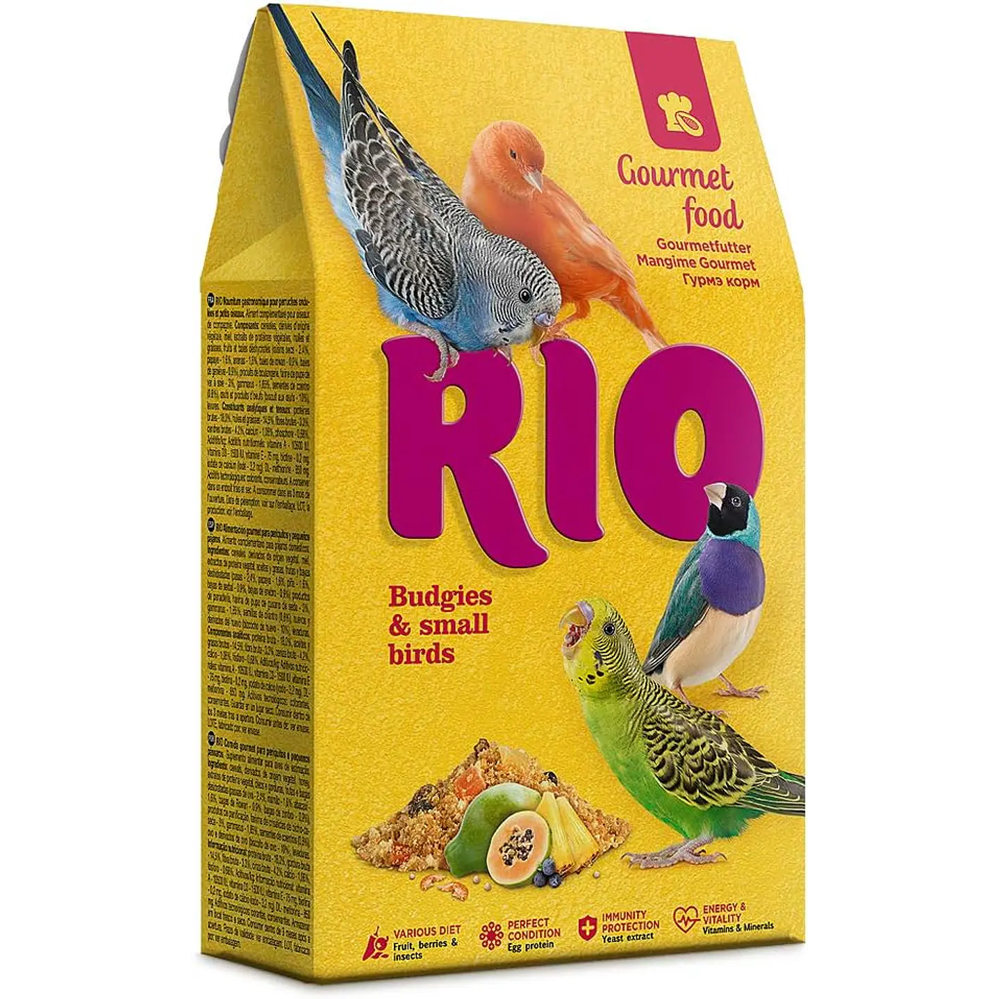 RIO Gourmet para Periquitos y Aves Pequeñas – 250 g 1