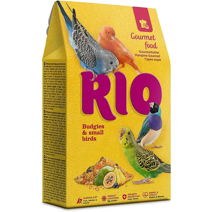 RIO Gourmet para Periquitos y Aves Pequeñas – 250 g 1