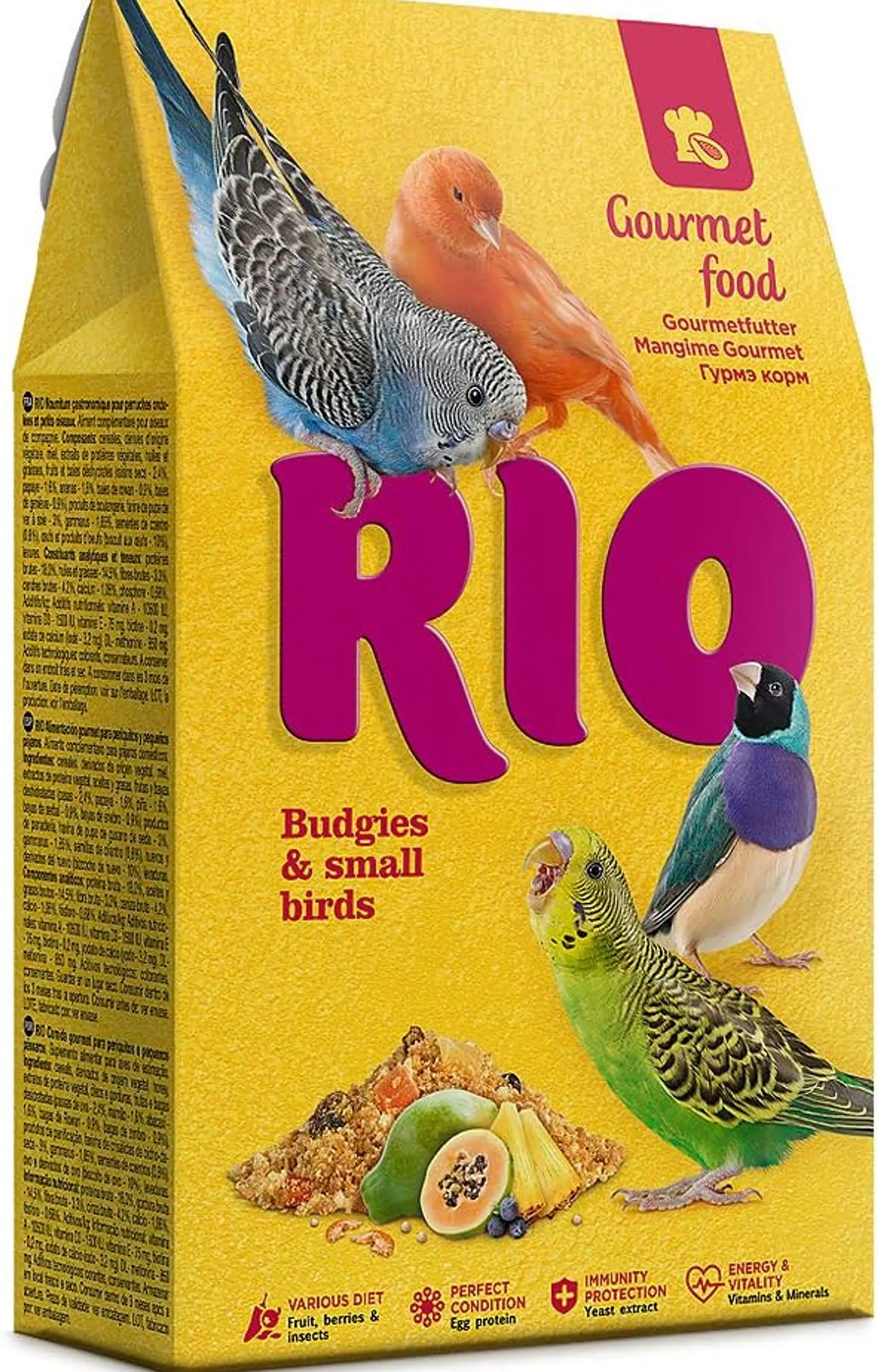 RIO Gourmet para Periquitos y Aves Pequeñas – 250 g 1