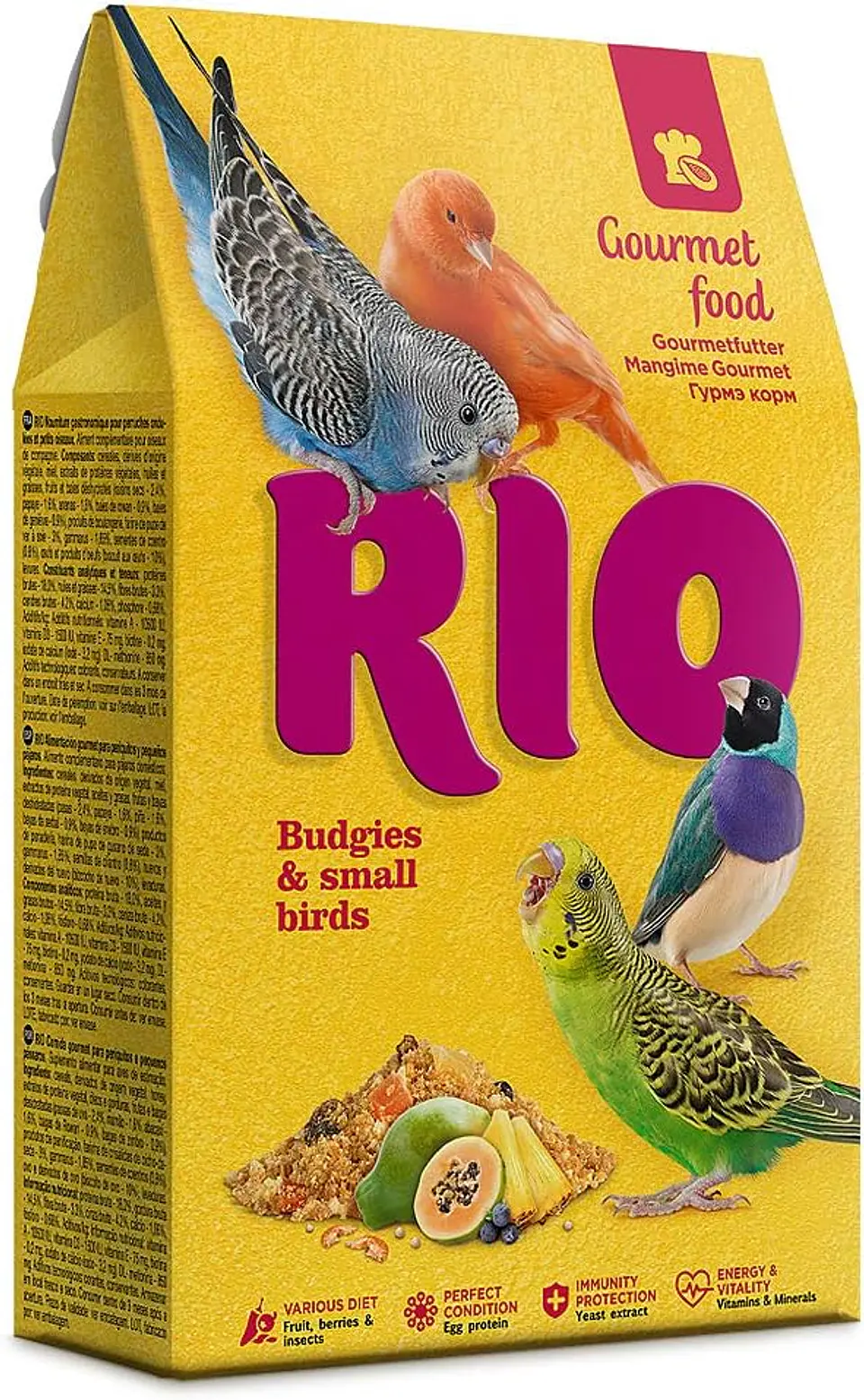 RIO Gourmet para Periquitos y Aves Pequeñas – 250 g 1