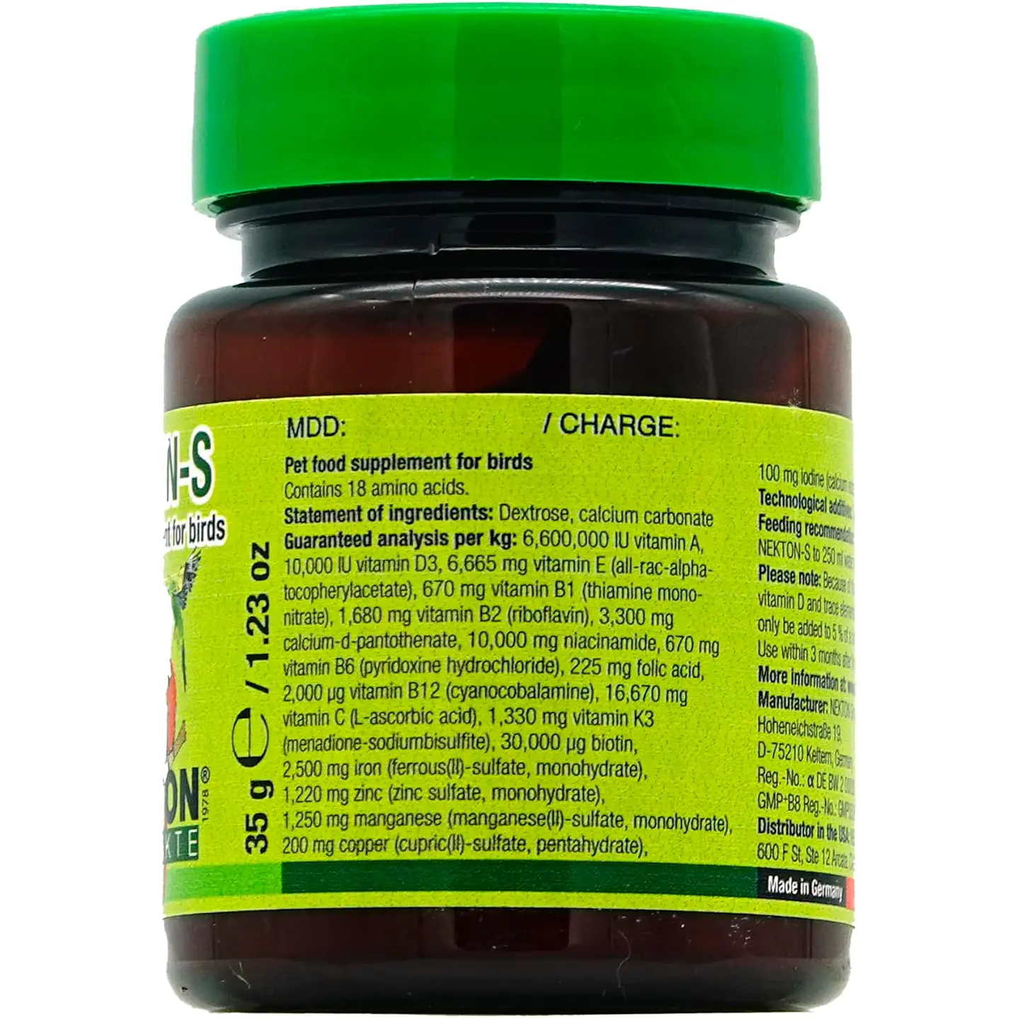 NEKTON-S Multivitamínico para Aves – 35 g 2