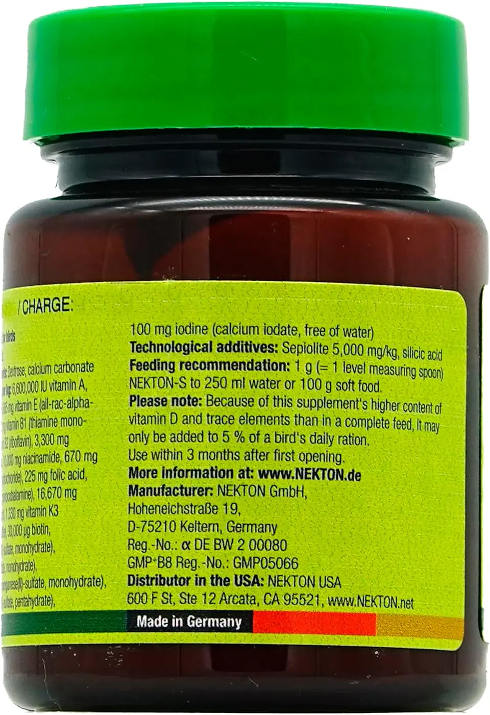NEKTON-S Multivitamínico para Aves – 35 g 3
