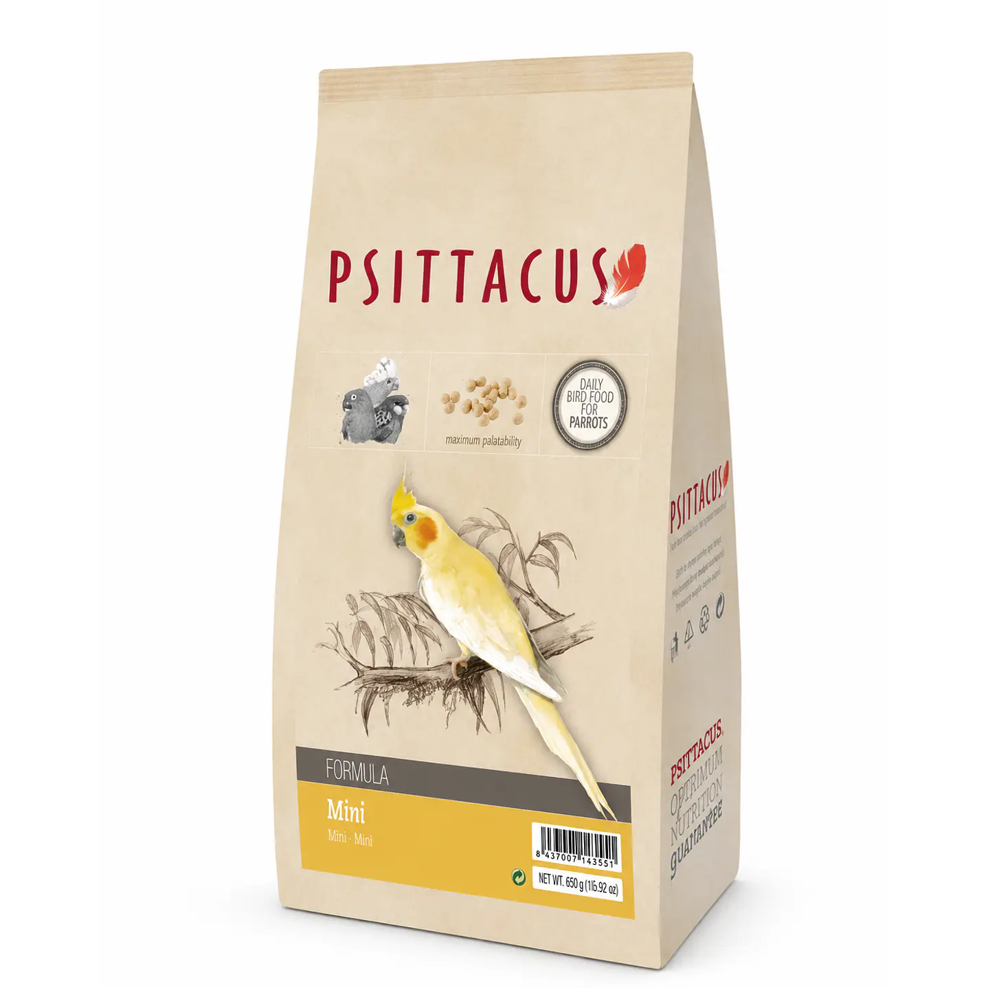 Psittacus Mini – Alimento Completo para Psitácidas 1