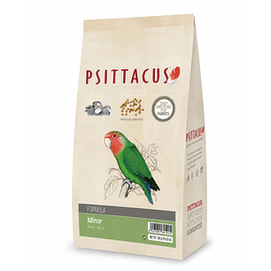 Psittacus Minor – Alimento Completo para Agapornis, Forpus, Kakarikis y Pyrrhuras