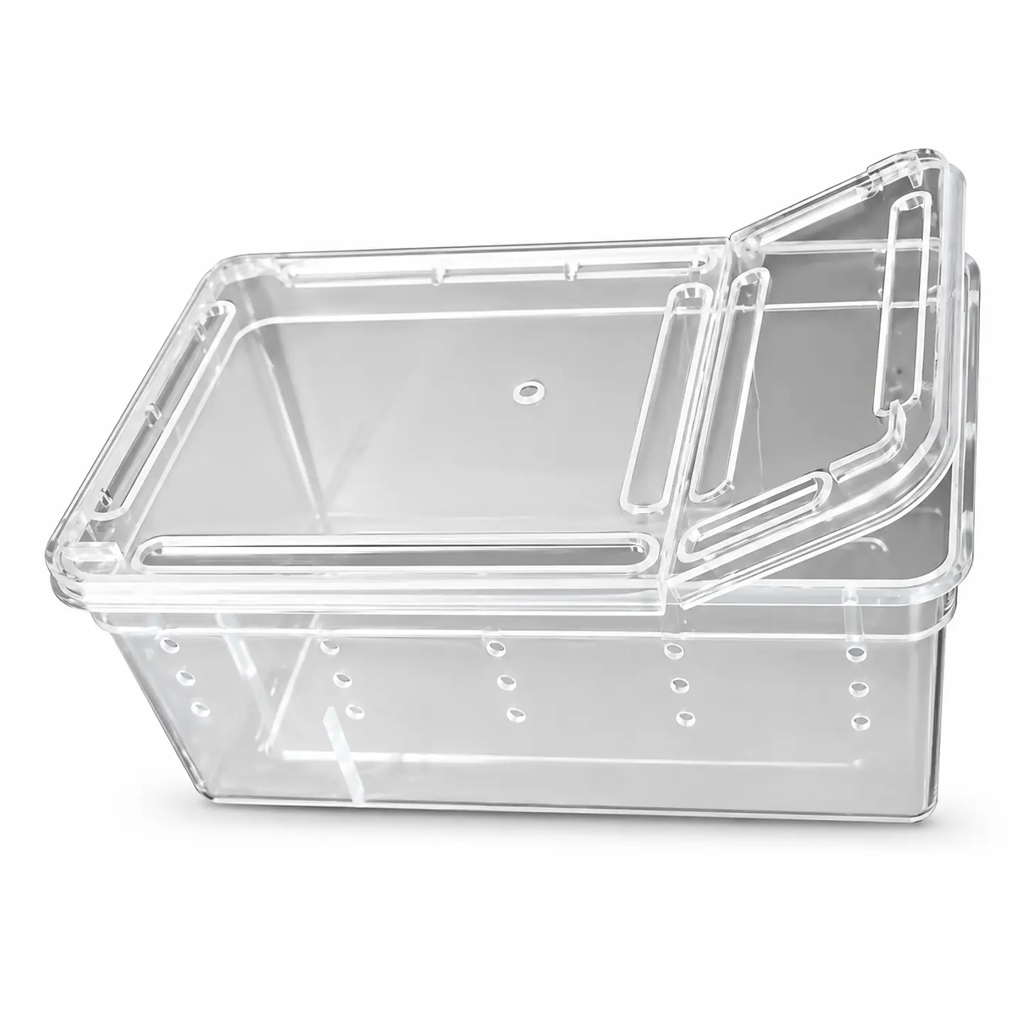 Caja plástica con ventilación y apertura doble H4 1