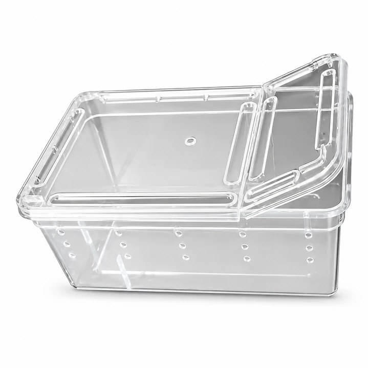 Caja plástica con ventilación y apertura doble H4 1