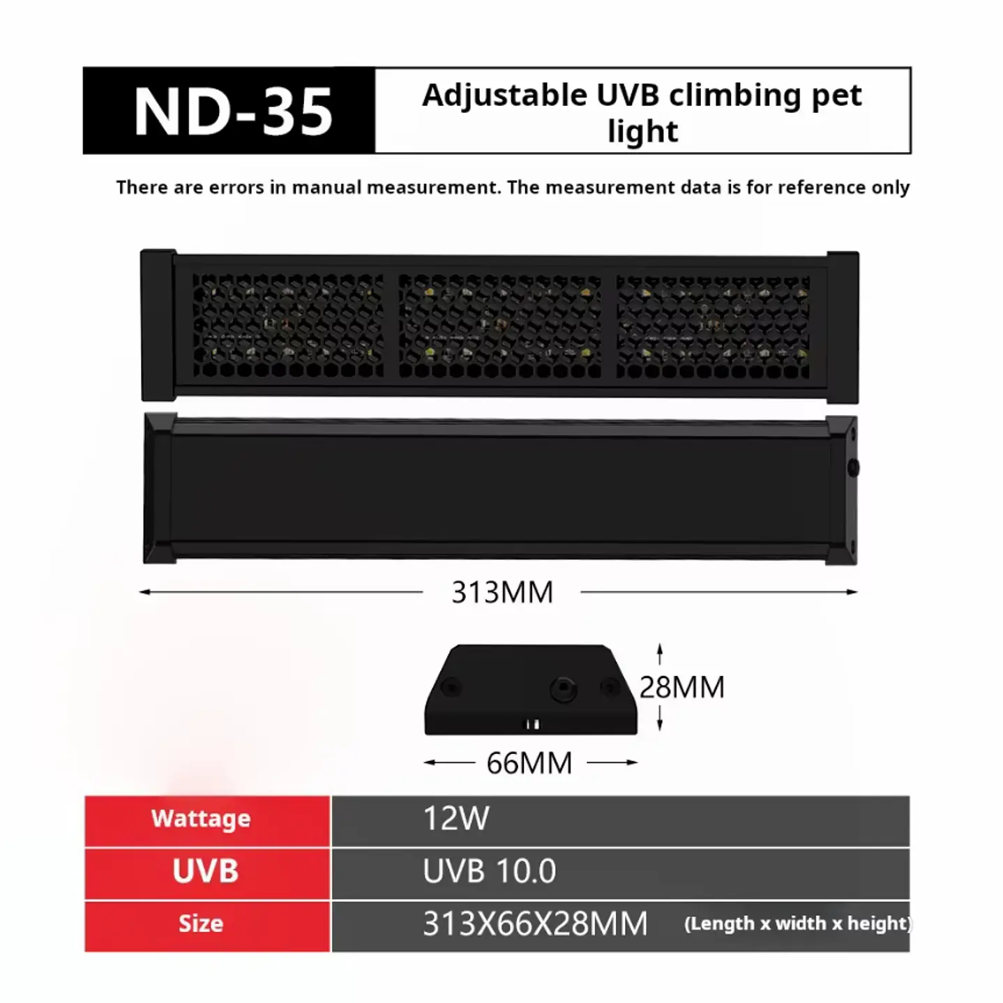 Lampara LED ajustable UVA+UVB Nomoypet 6
