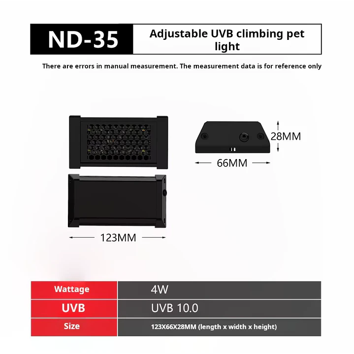 Lampara LED ajustable UVA+UVB Nomoypet 4