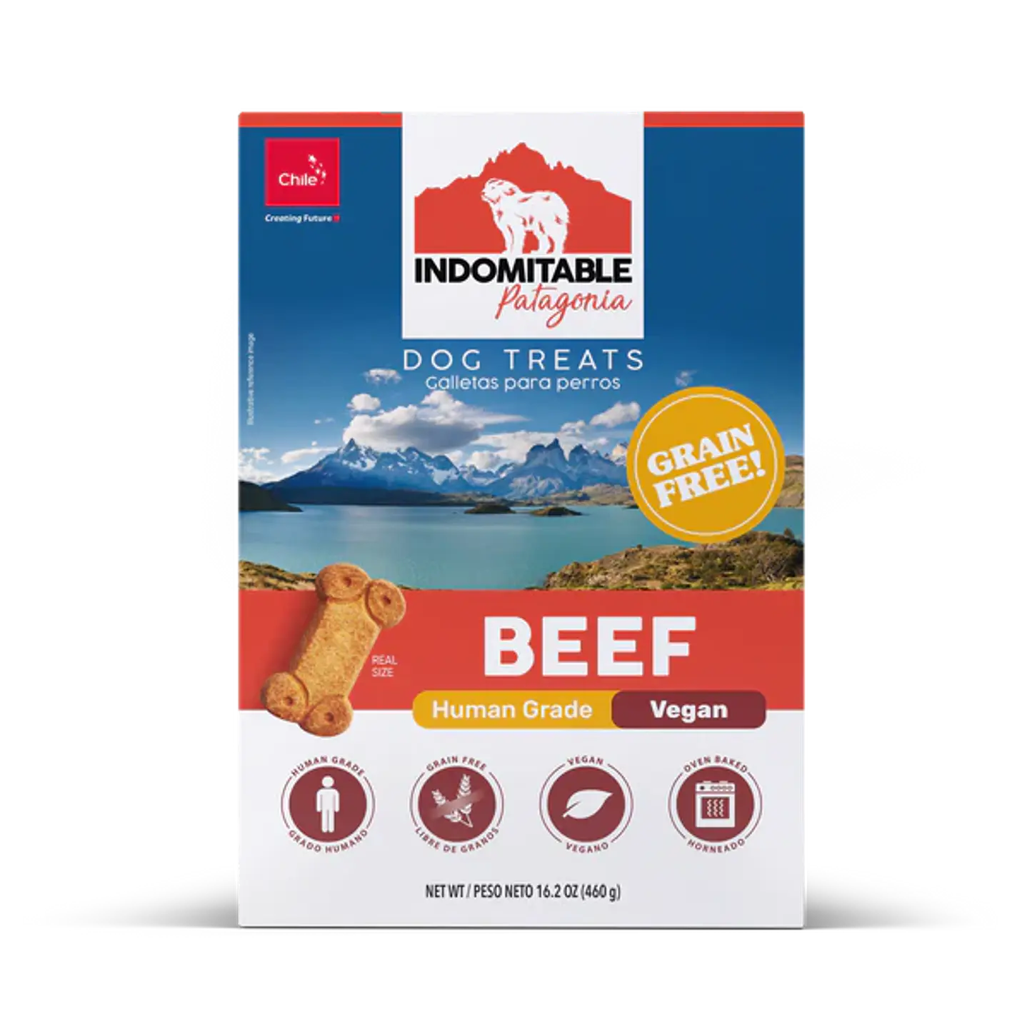Indomitable Grain Free Beef Galletas sin Granos para Perros 1