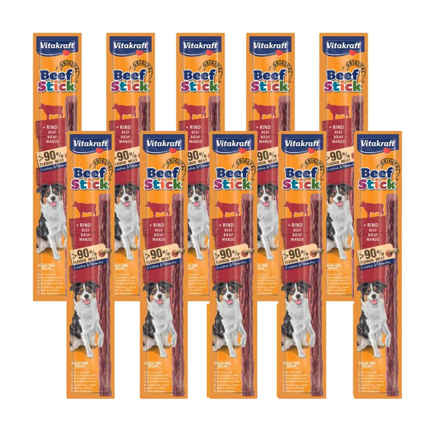 Golosina Premio Vitakraft Beef Stick Pack 10 Unidades 2