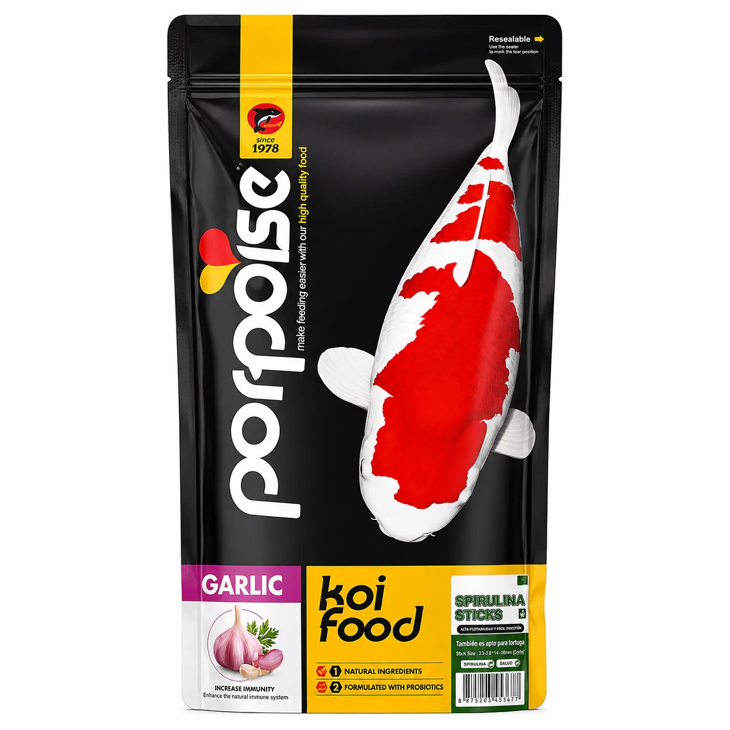 Alimento Spirulina Sticks para Koi y Tortugas 1