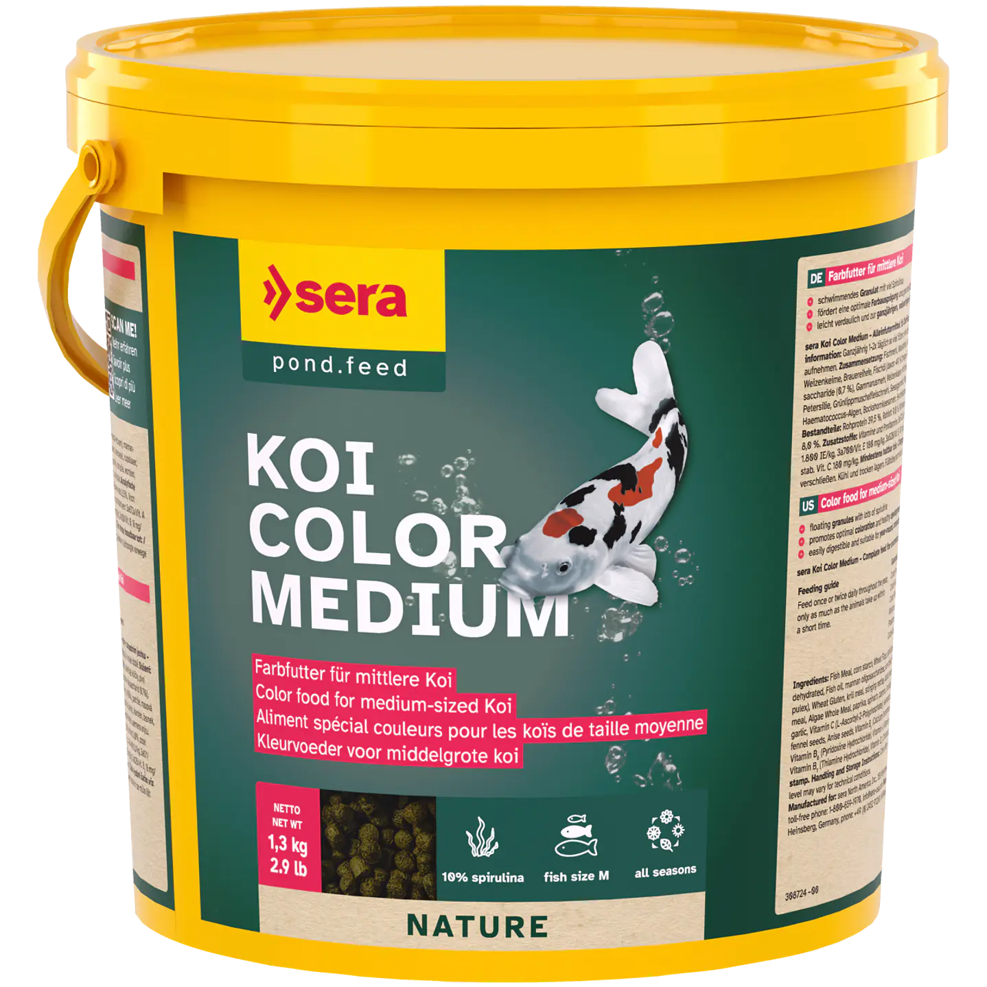 Sera Koi Color Medium – Alimento para Koi de Colores 12 a 25 cm 2
