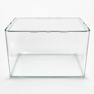 Acuario Curvo con Tapa y Goma de Fondo (SOLO RETIRO)