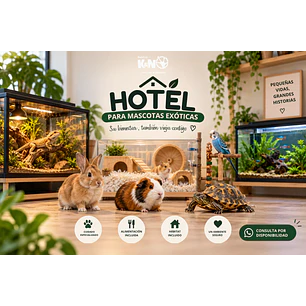 Hotel para Mascotas Exóticas y Pequeñas Mascotas