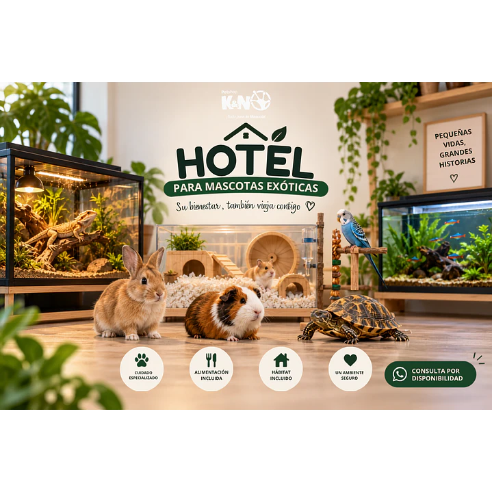 Hotel para Mascotas Exóticas y Pequeñas Mascotas 1