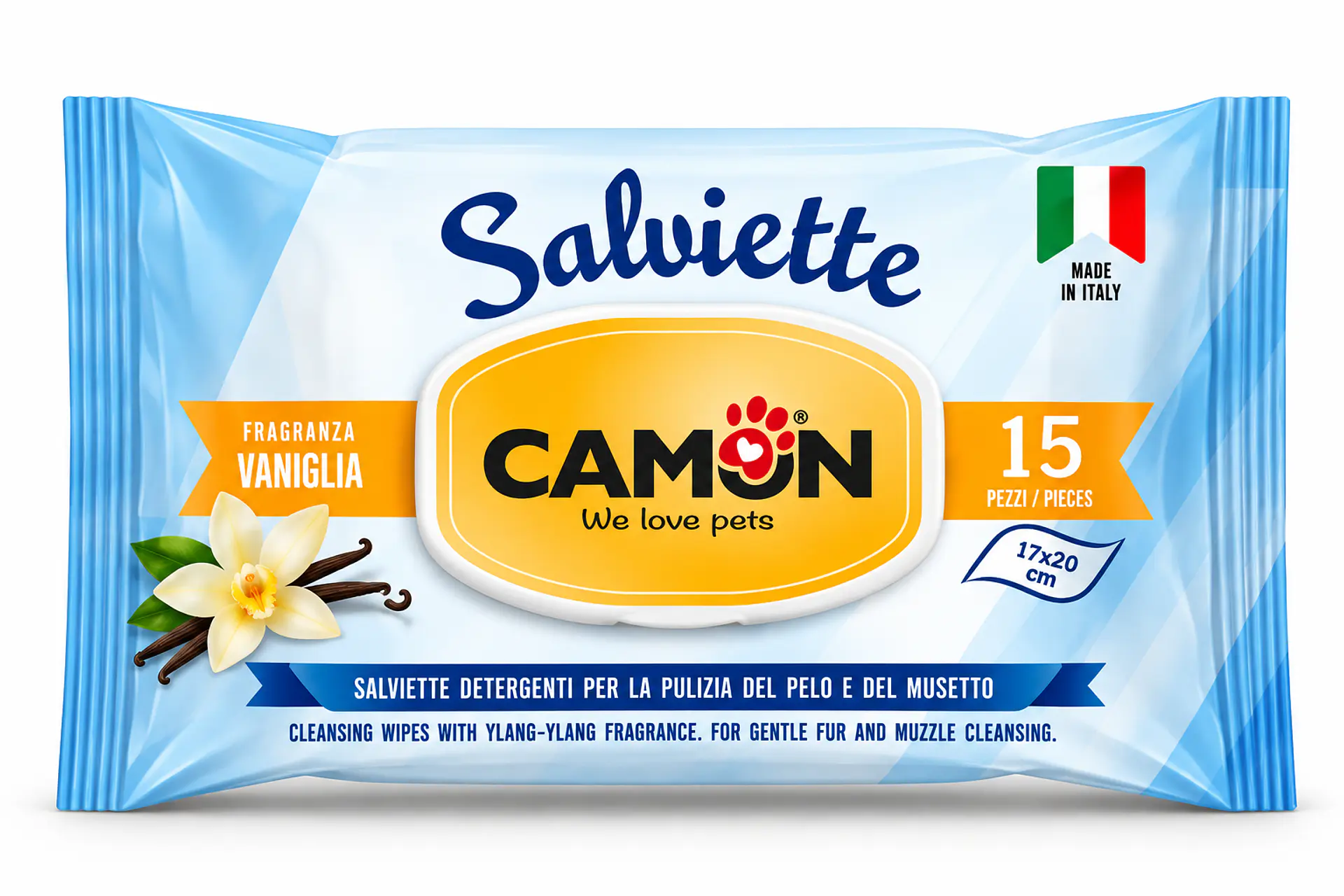 Toallitas Húmedas Camon Vainilla 15 Unidades 1