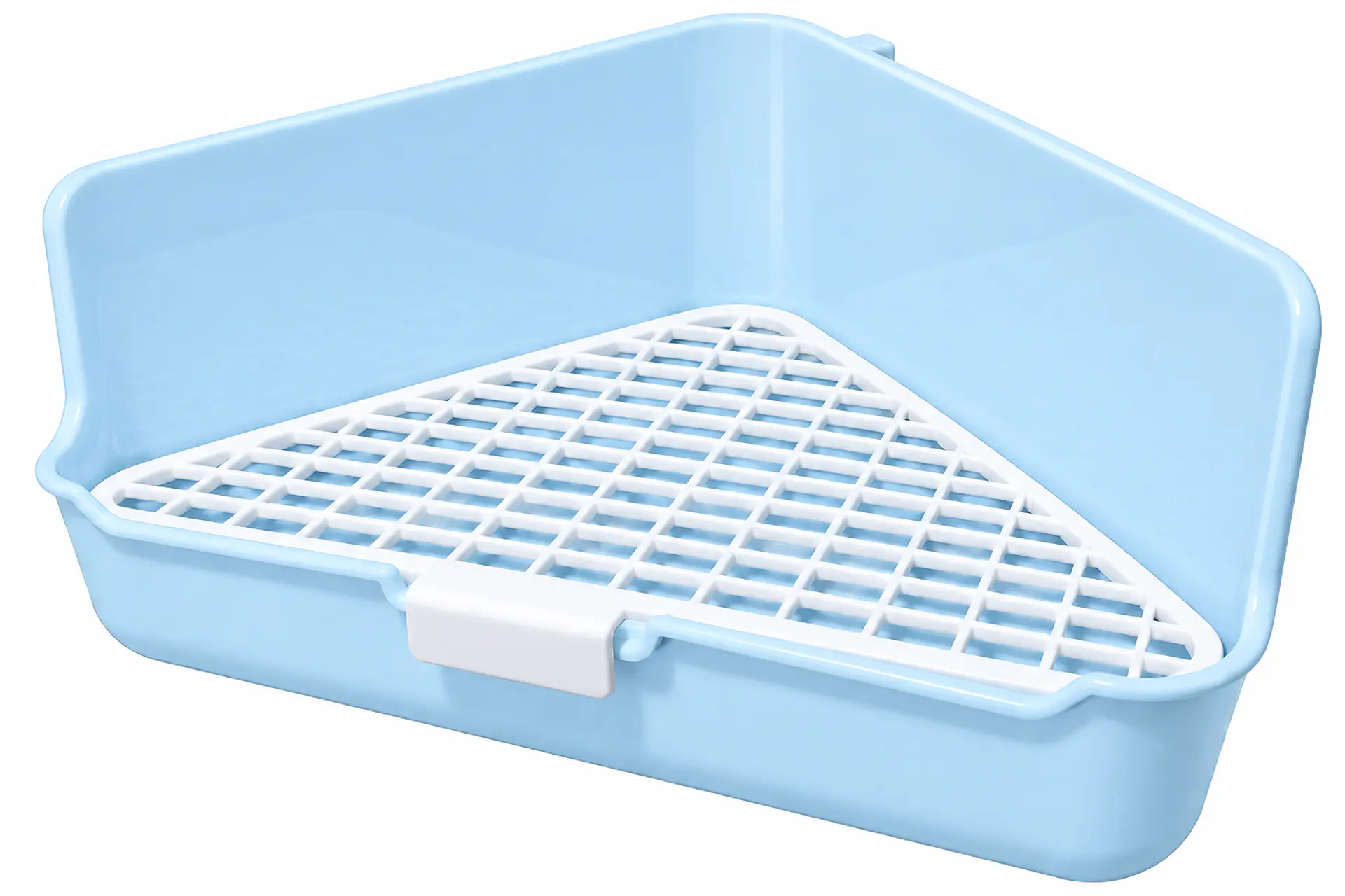 Baño Sanitario Esquinero para Conejo | 36 × 22 × 18 cm 4