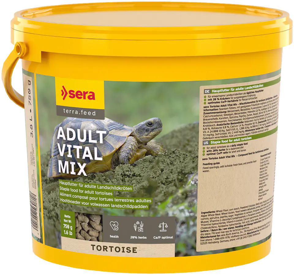 Sera Tortoise Adult Vital Mix – Alimento para Tortugas Terrestres Adultas 2