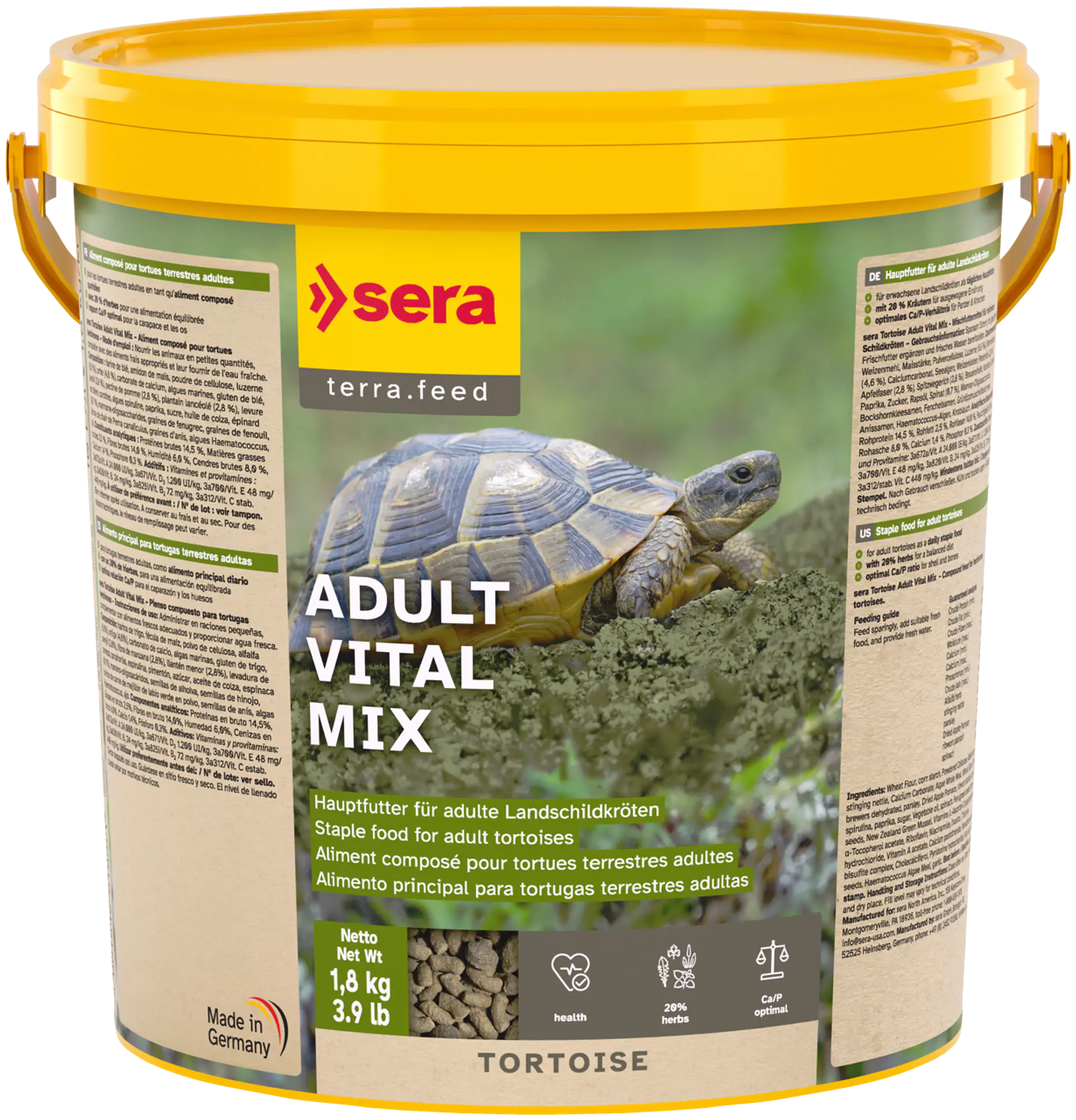 Sera Tortoise Adult Vital Mix – Alimento para Tortugas Terrestres Adultas 3