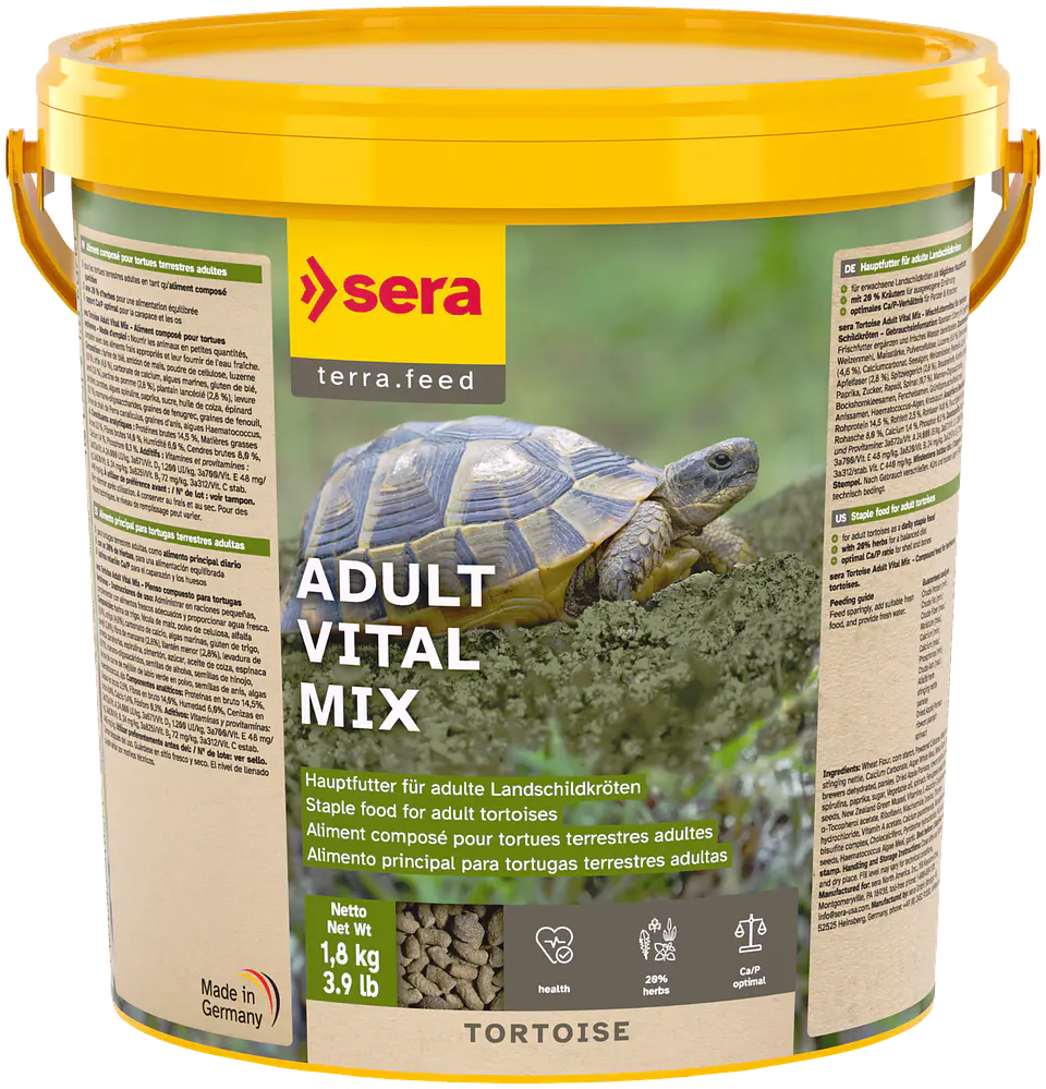 Sera Tortoise Adult Vital Mix – Alimento para Tortugas Terrestres Adultas 3