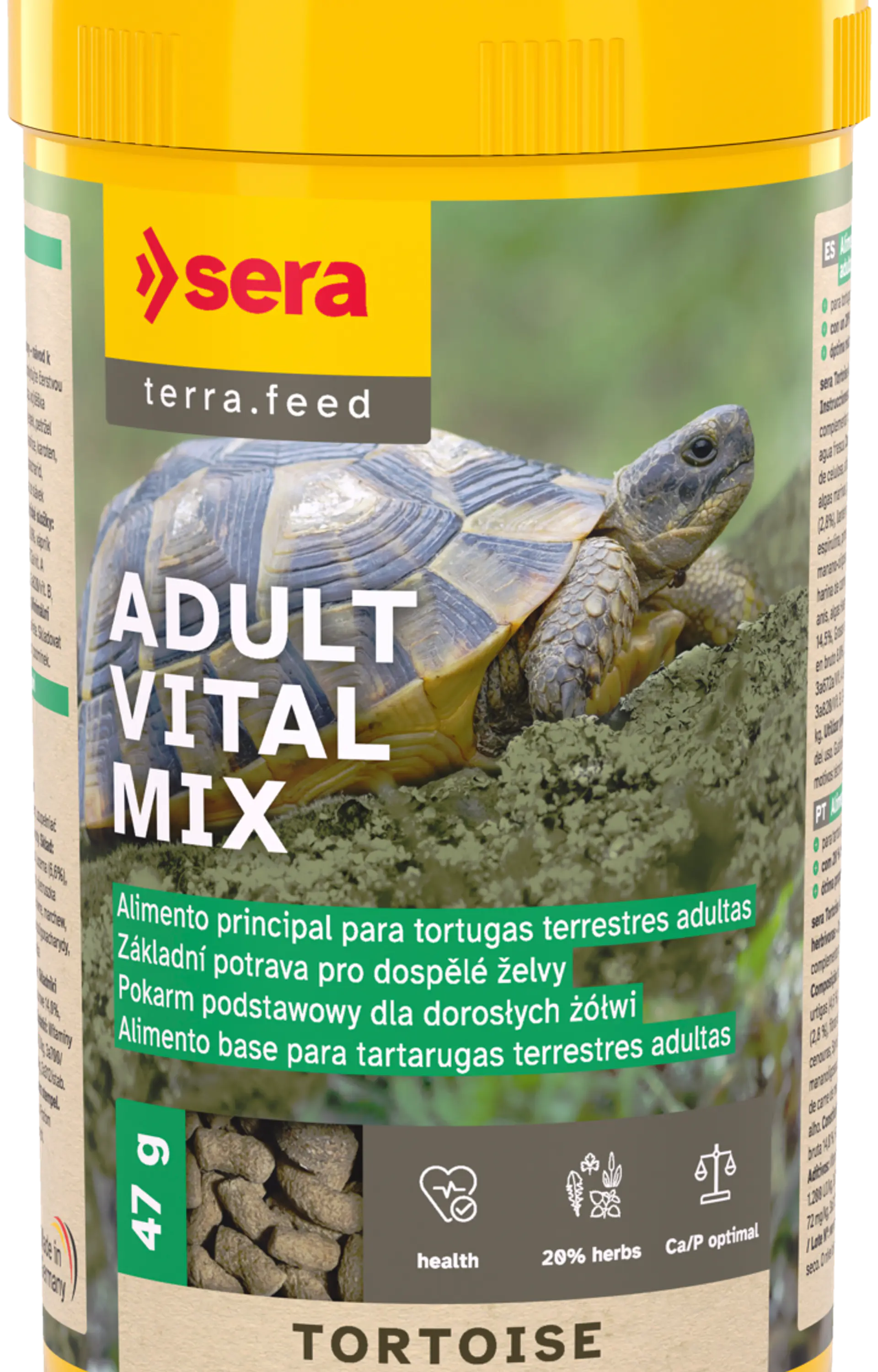 Sera Tortoise Adult Vital Mix – Alimento para Tortugas Terrestres Adultas 4