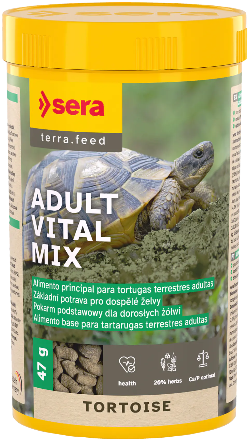 Sera Tortoise Adult Vital Mix – Alimento para Tortugas Terrestres Adultas 4