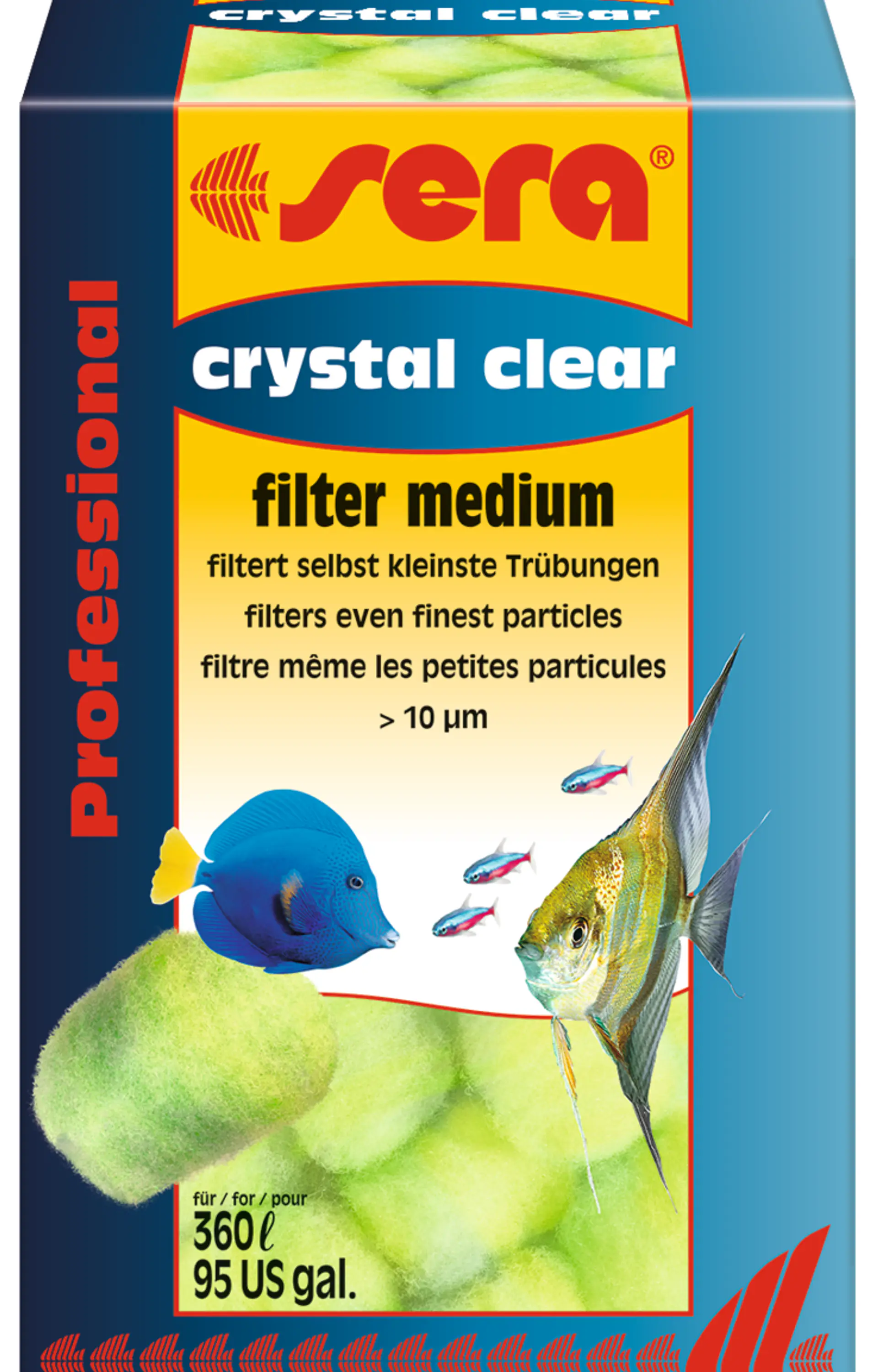 sera crystal clear Professional – Medio Filtrante Mecánico de Alta Eficiencia 1