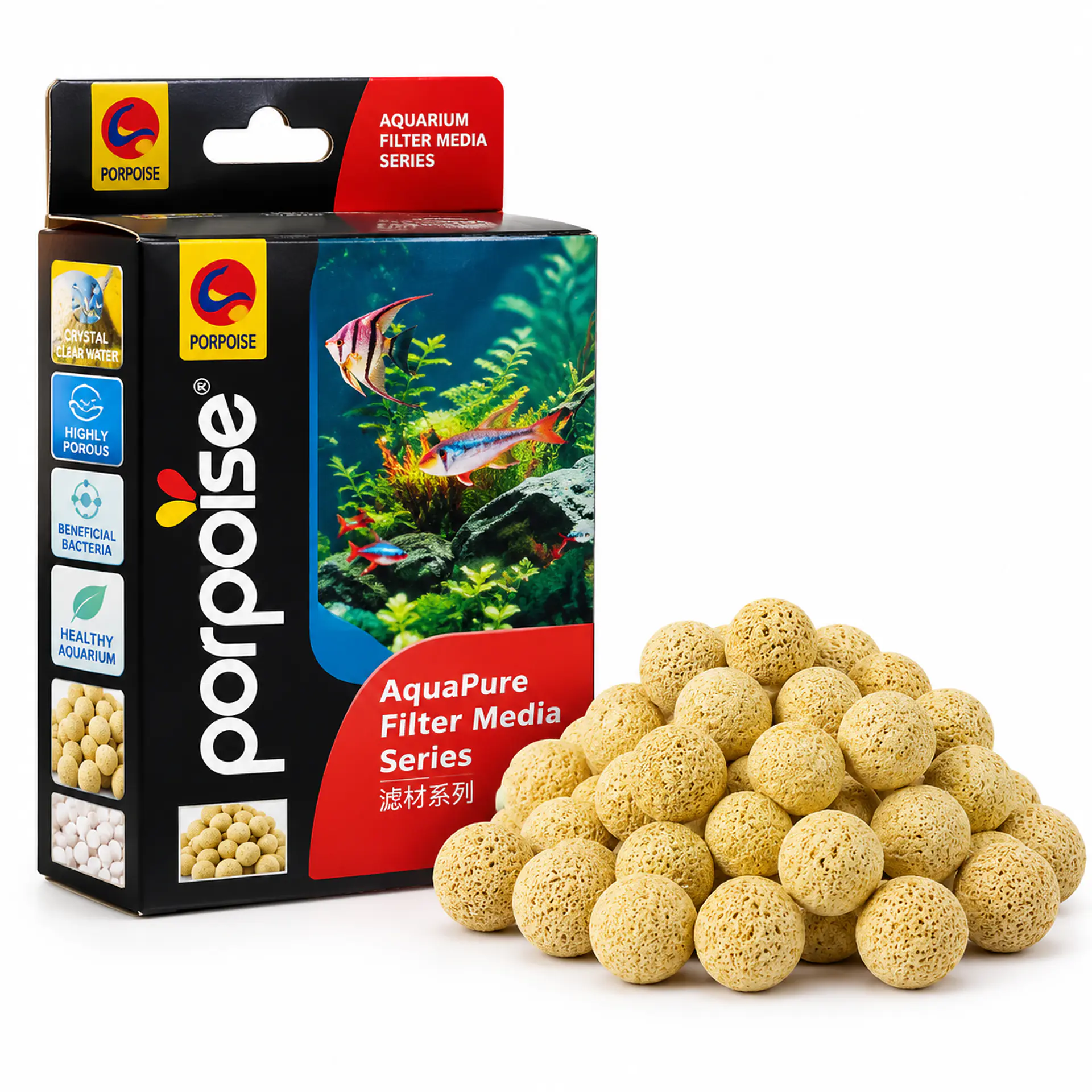 Material Filtrante Biológico Cerámico Porpoise 500 g 1