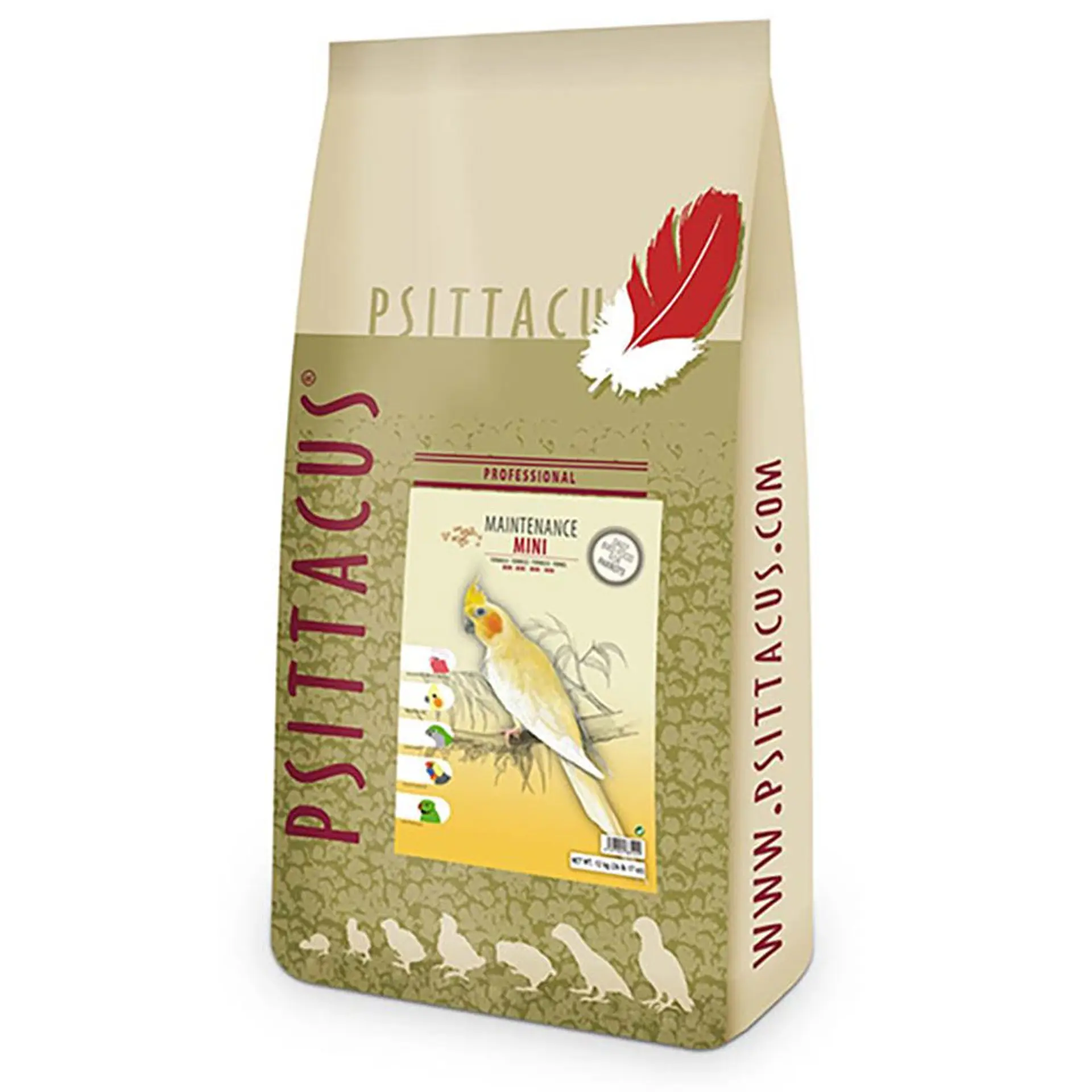 Psittacus Mini – Alimento Completo para Psitácidas 12 kg 1