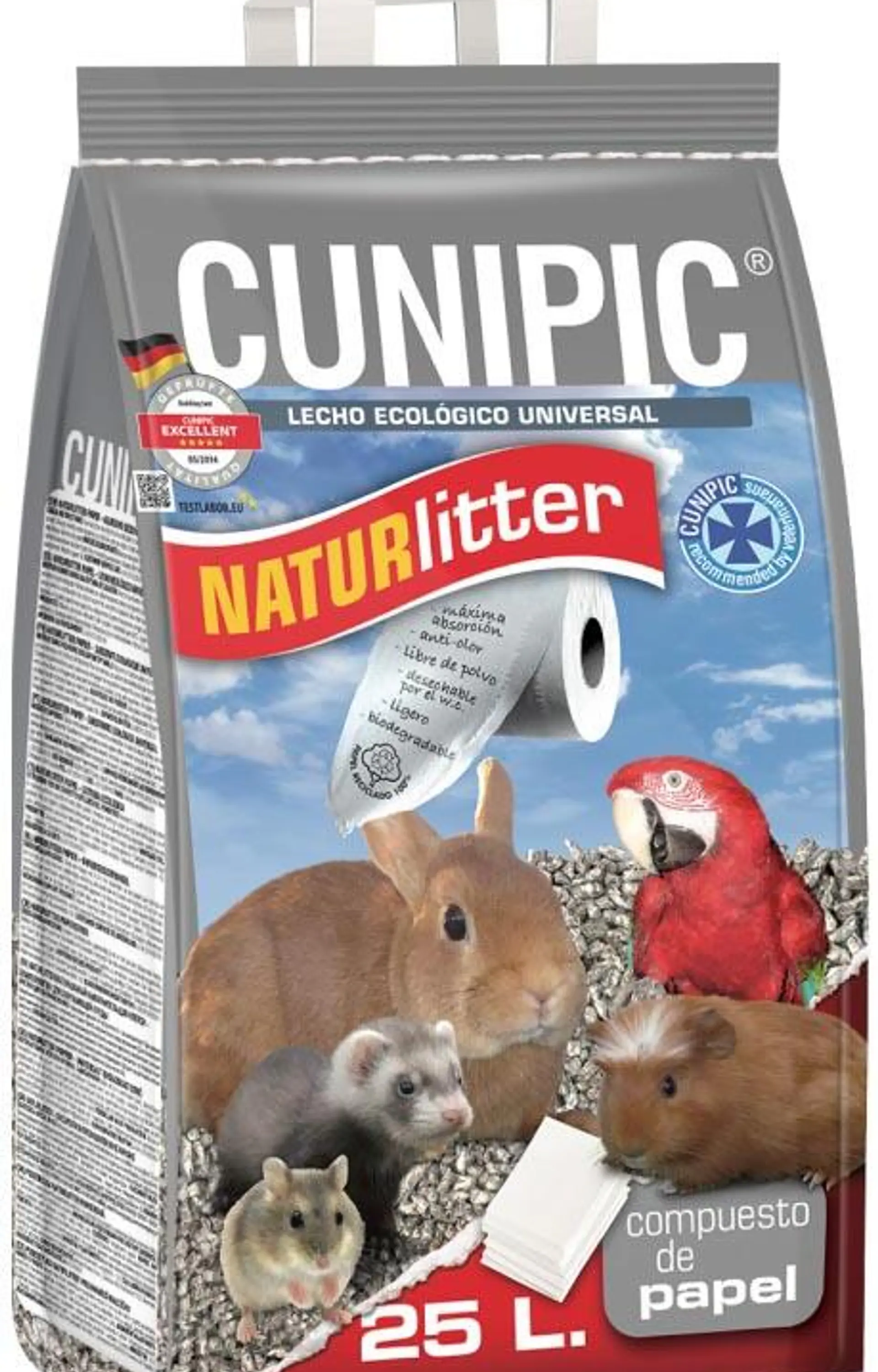 Sustrato papel Naturlitter 25 L 1
