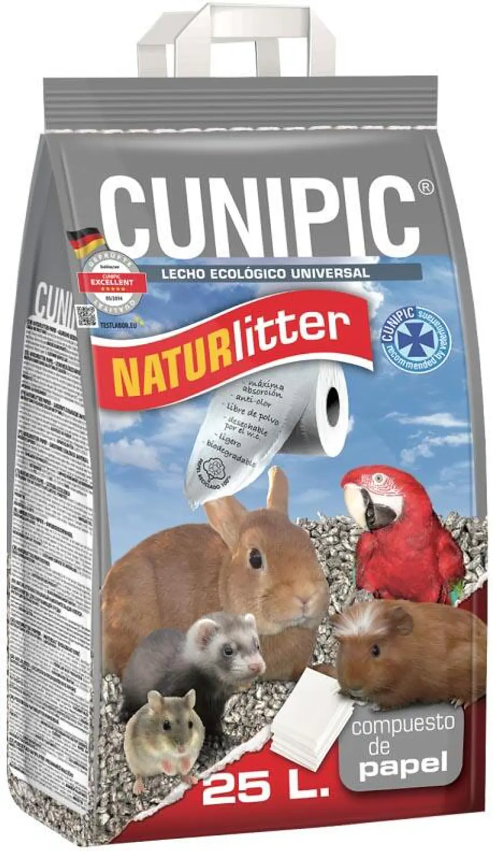 Sustrato papel Naturlitter 25 L 1