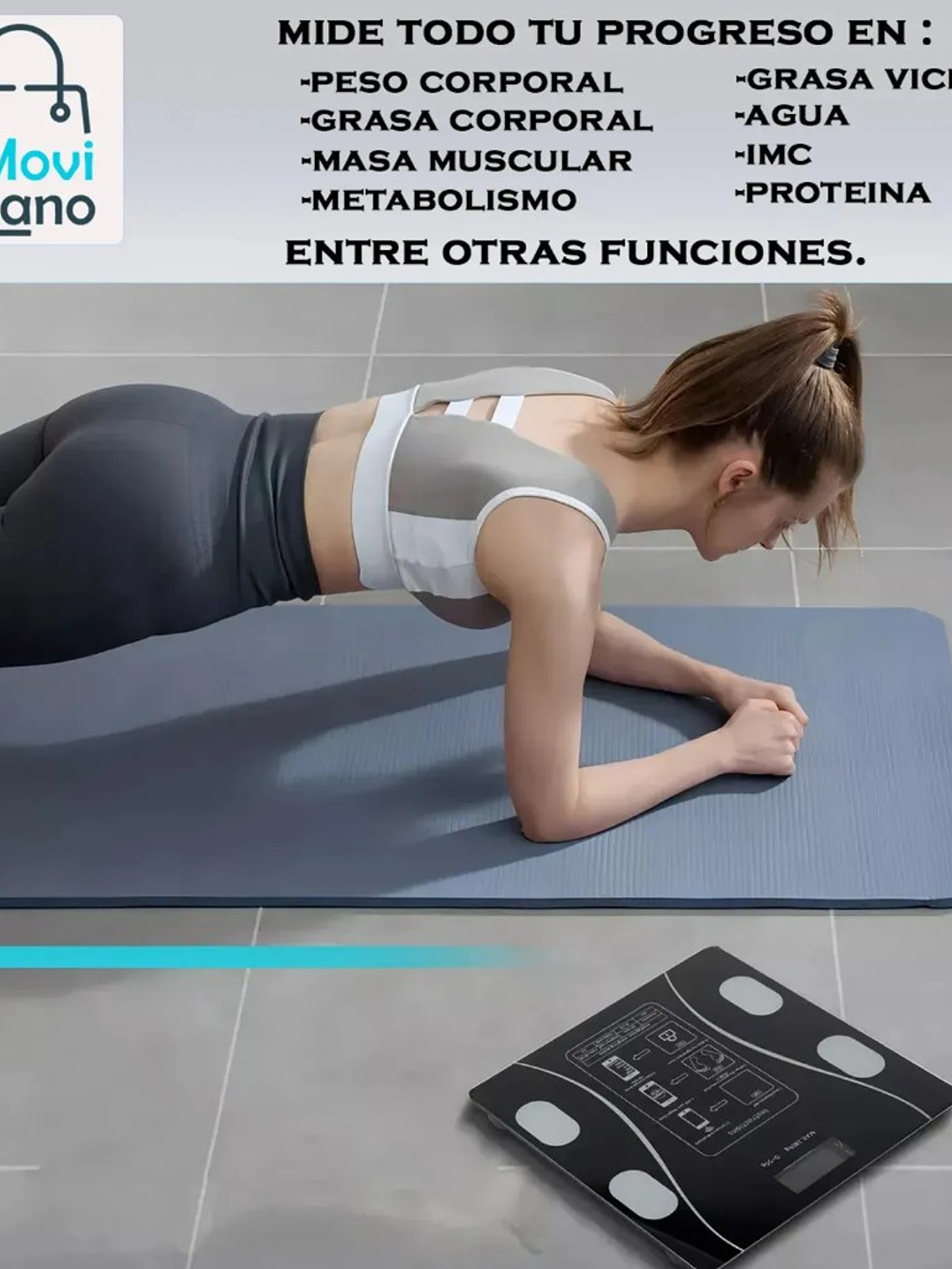 Báscula Inteligente de Bioimpedancia Digital Bluetooth 3