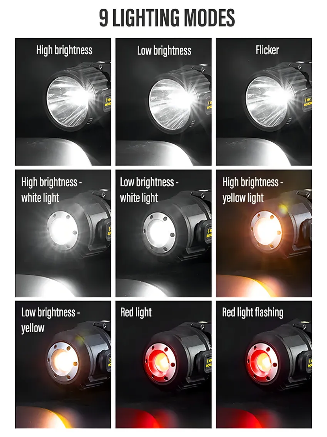 LINTERNA SOLAR RECARGABLE LED 1500 LM  5