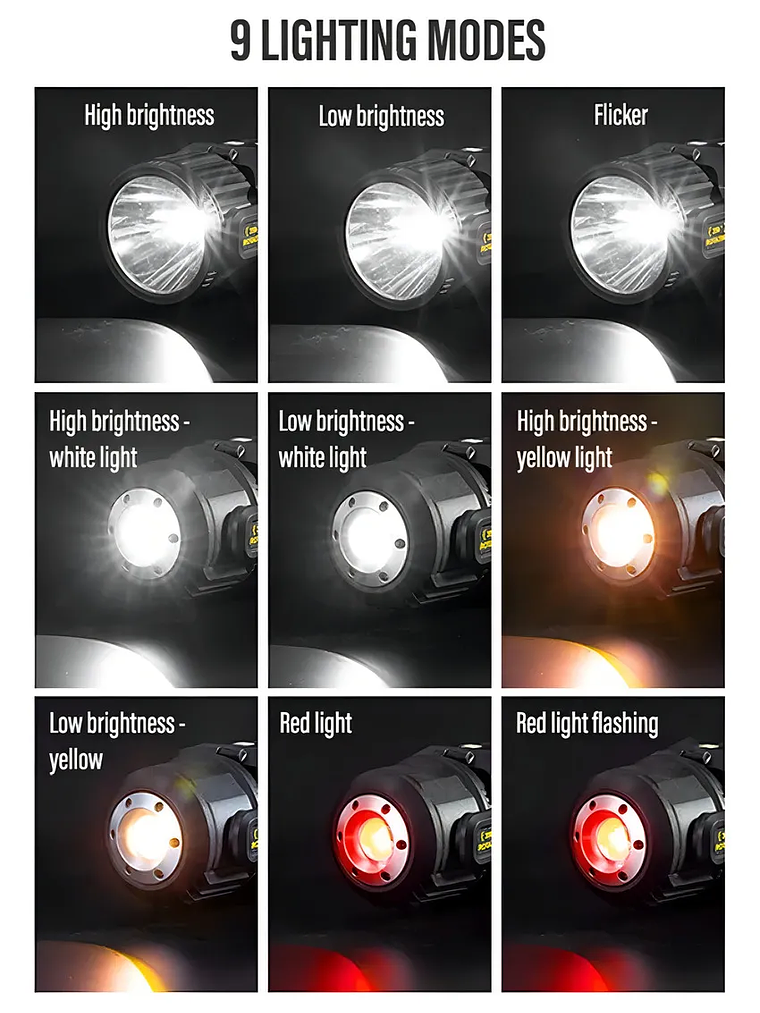 LINTERNA SOLAR RECARGABLE LED 1500 LM  5