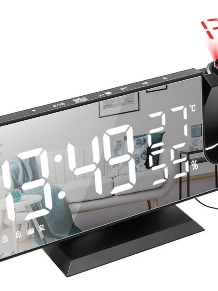 Reloj Despertador Digital con Proyector LED 1