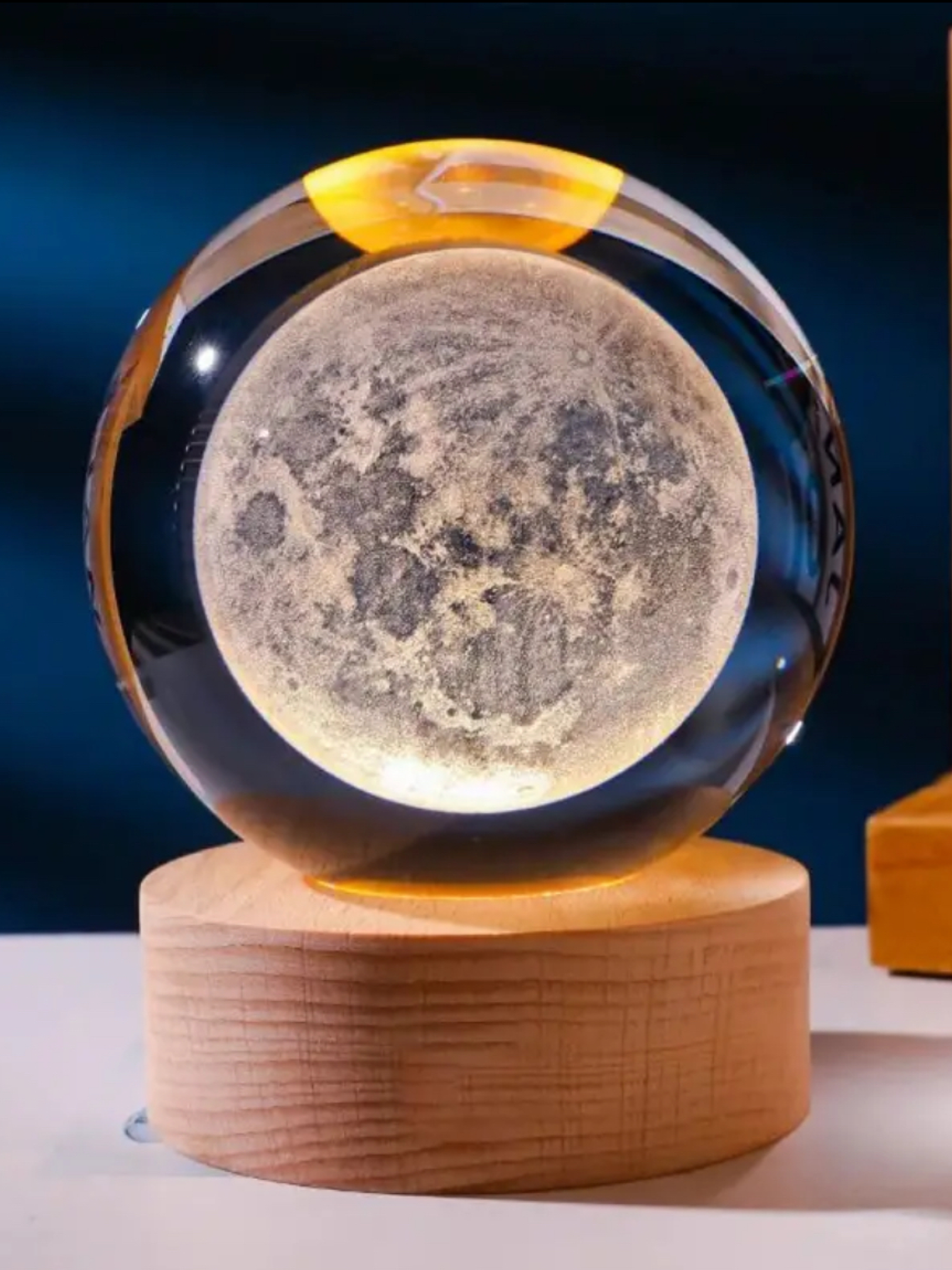 Lámpara de cristal Luna llena 2