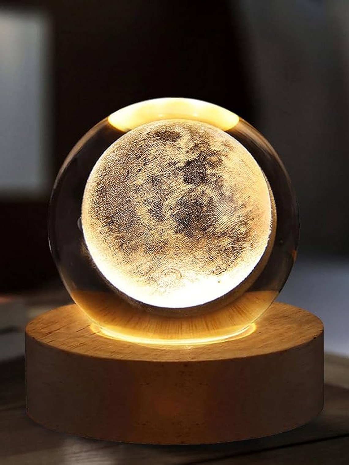 Lámpara de cristal Luna llena 1