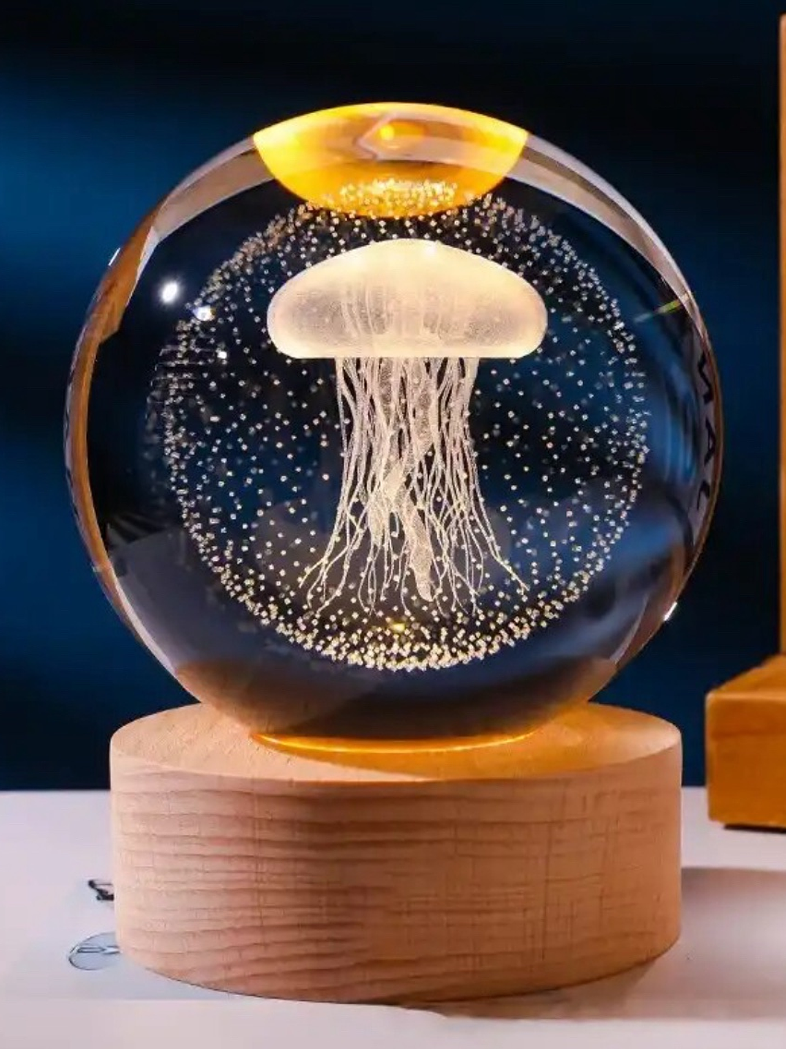 Lámpara esfera de cristal Medusa  1